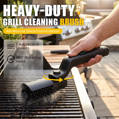 Electric Grill Brush Cleaning