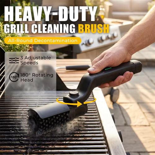 Electric Grill Brush Cleaning