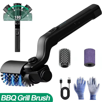 Electric Grill Brush Cleaning